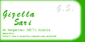 gizella sari business card